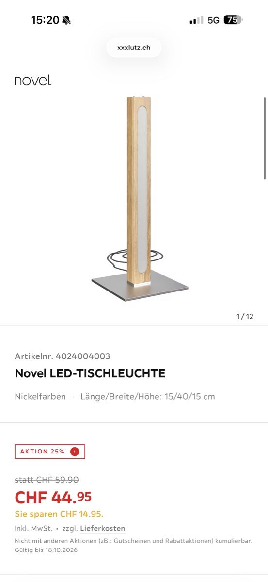 Lampen: LED Tischleuchte – Gebraucht aus Rickenbach ZH von dza_fvg8 4