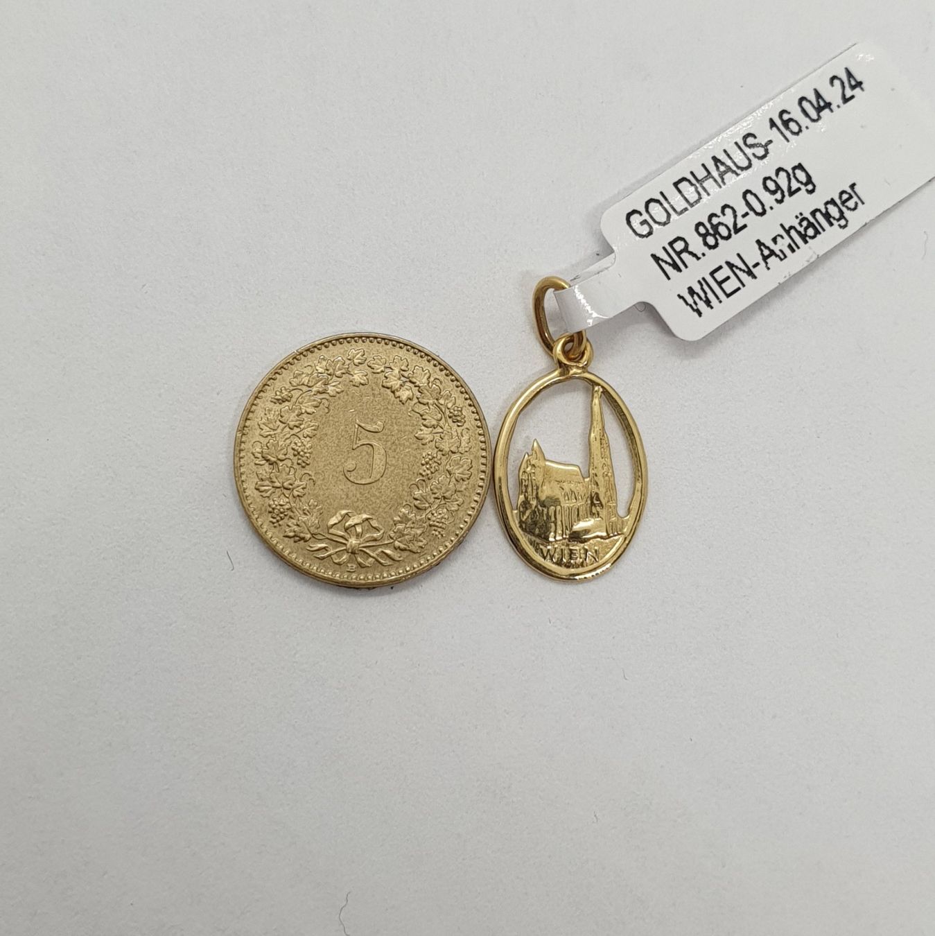 Ciondoli: Echt 18K Gold - Wien Anhänger – Usato da Luzern venduto da Luzern-Goldhaus 3