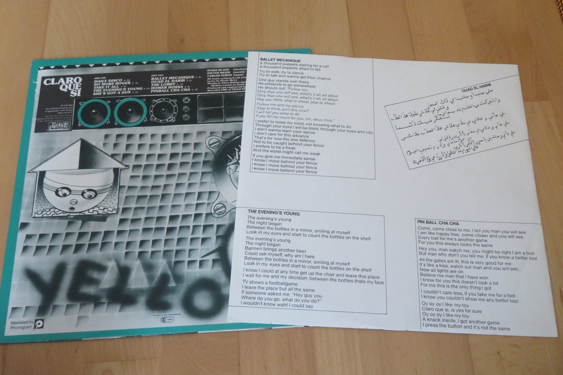 Dischi in vinile: Yello – Claro Que Si – Usato da Thun venduto da Karibu70 2