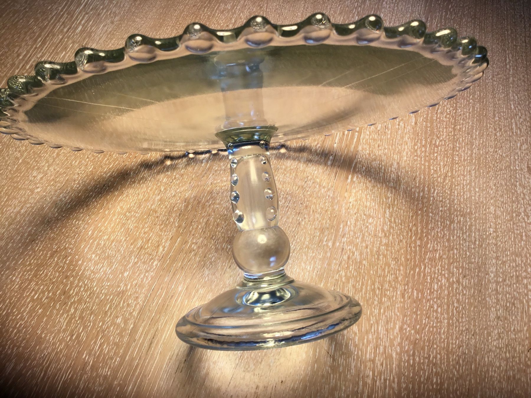 Servierplatten: Tortenplatte aus Glas mit Fuss – Gebraucht aus Schönenwerd von simca04 1