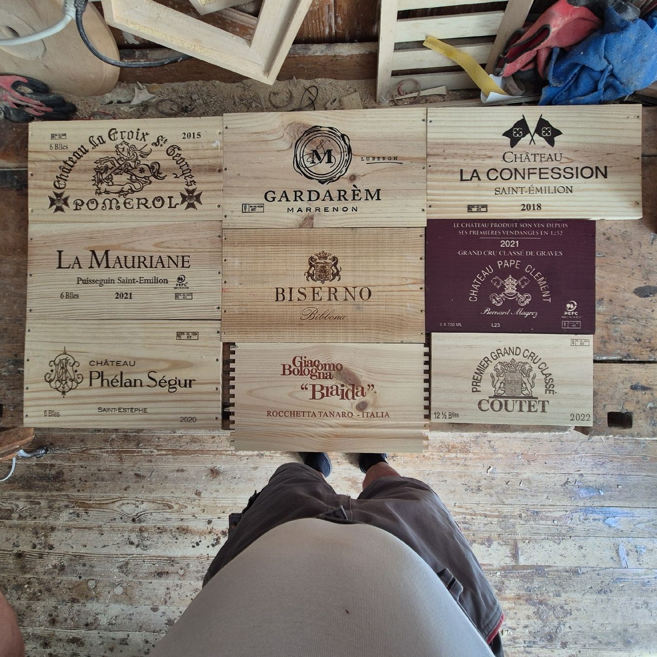 Articoli in legno: Weinkistenbrettli pro St. – Usato da Gurtnellen venduto da gandi48 1