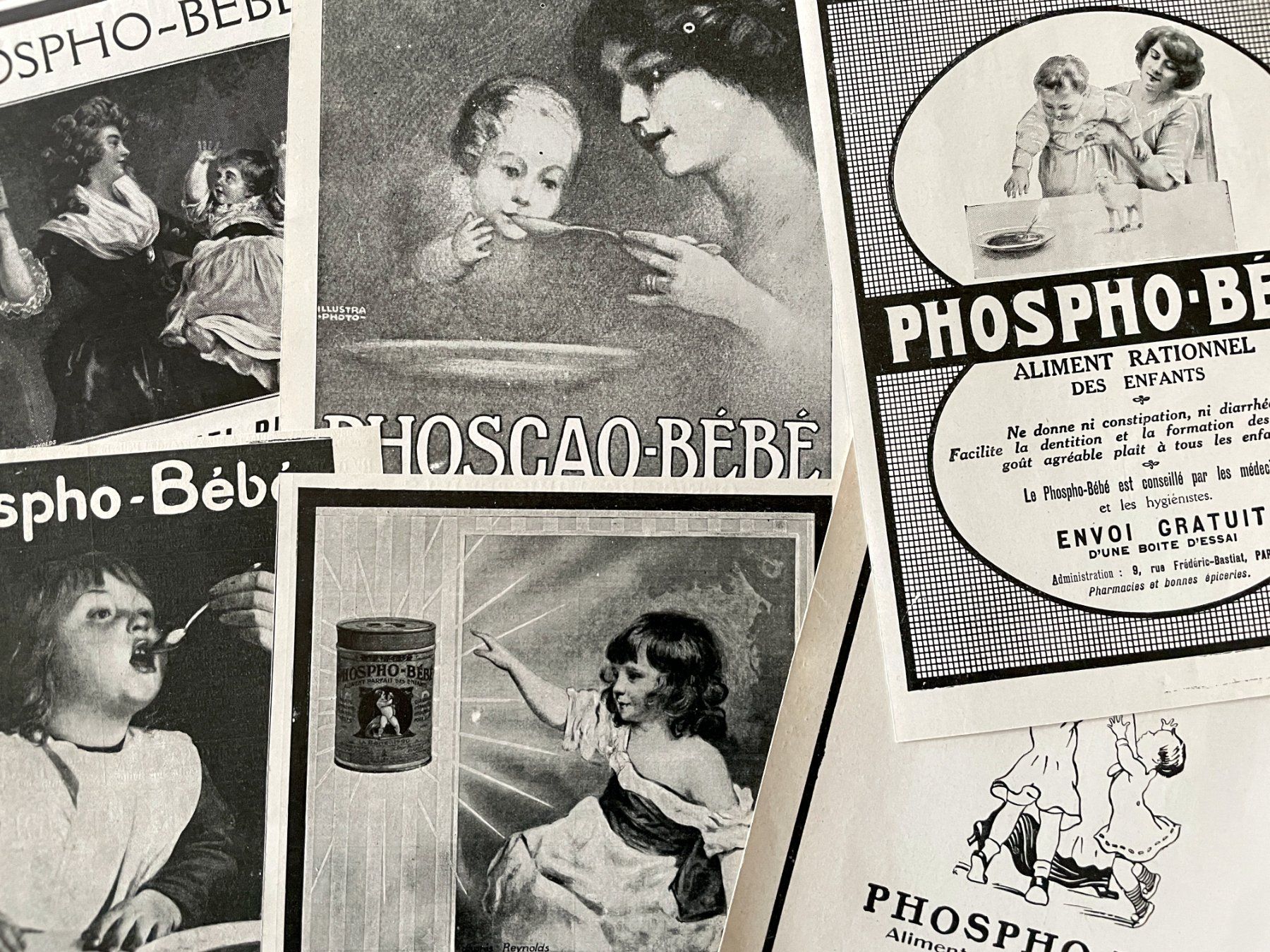 Foto & Immagini: Phospho Bébé - 6 alte Werbungen /  publicités 1910/13 – Usato da Savagnier venduto da Ne2065