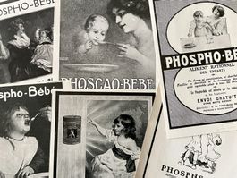 Phospho Bébé - 6 alte Werbungen /  publicités 1910/13