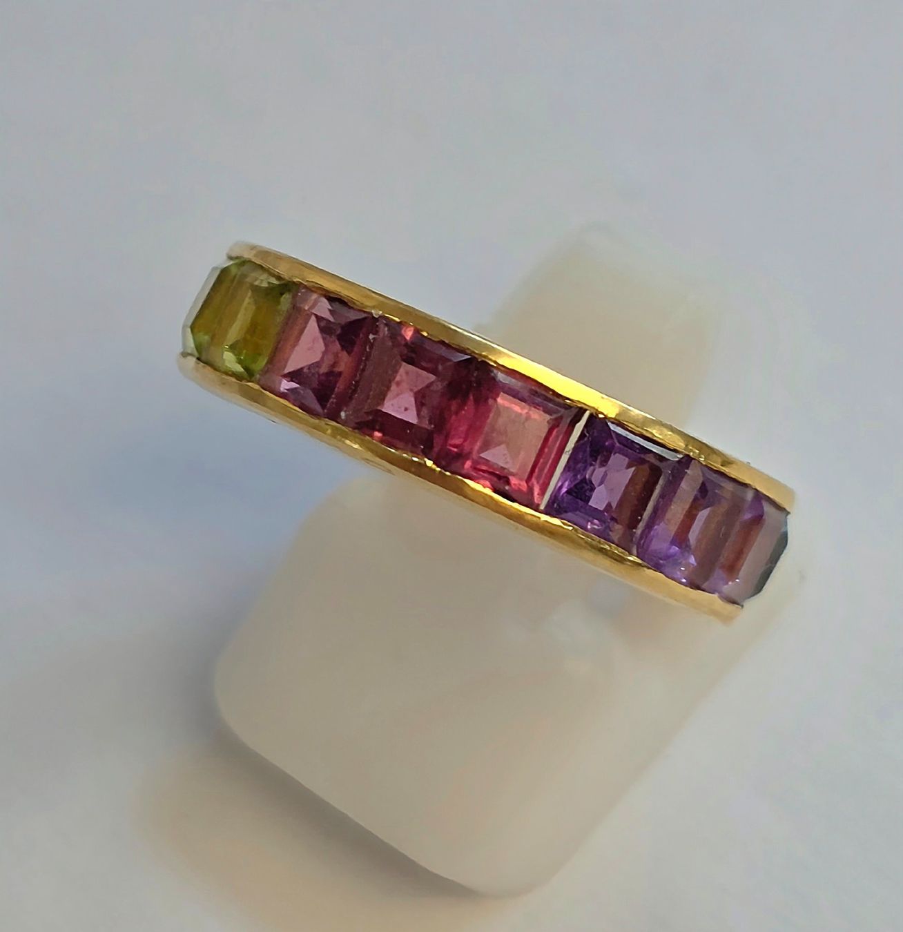 Anelli: Gold Fingerring Rainbow Safire – Nuovo (secondo la descrizione) da Zürich venduto da adriben 3