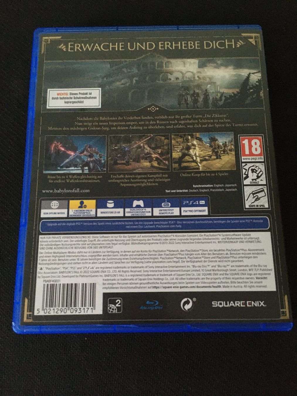Sony Giochi: Babylon's Fall für PS4 – Usato da St.Gallen venduto da sjosjo 1