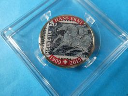 Medaille Farb-Medaille 30 mm - Hans Erni 1909-2015