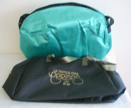 Freizeit-Tasche Le temps des cerises & Isolierte Kühltasche
