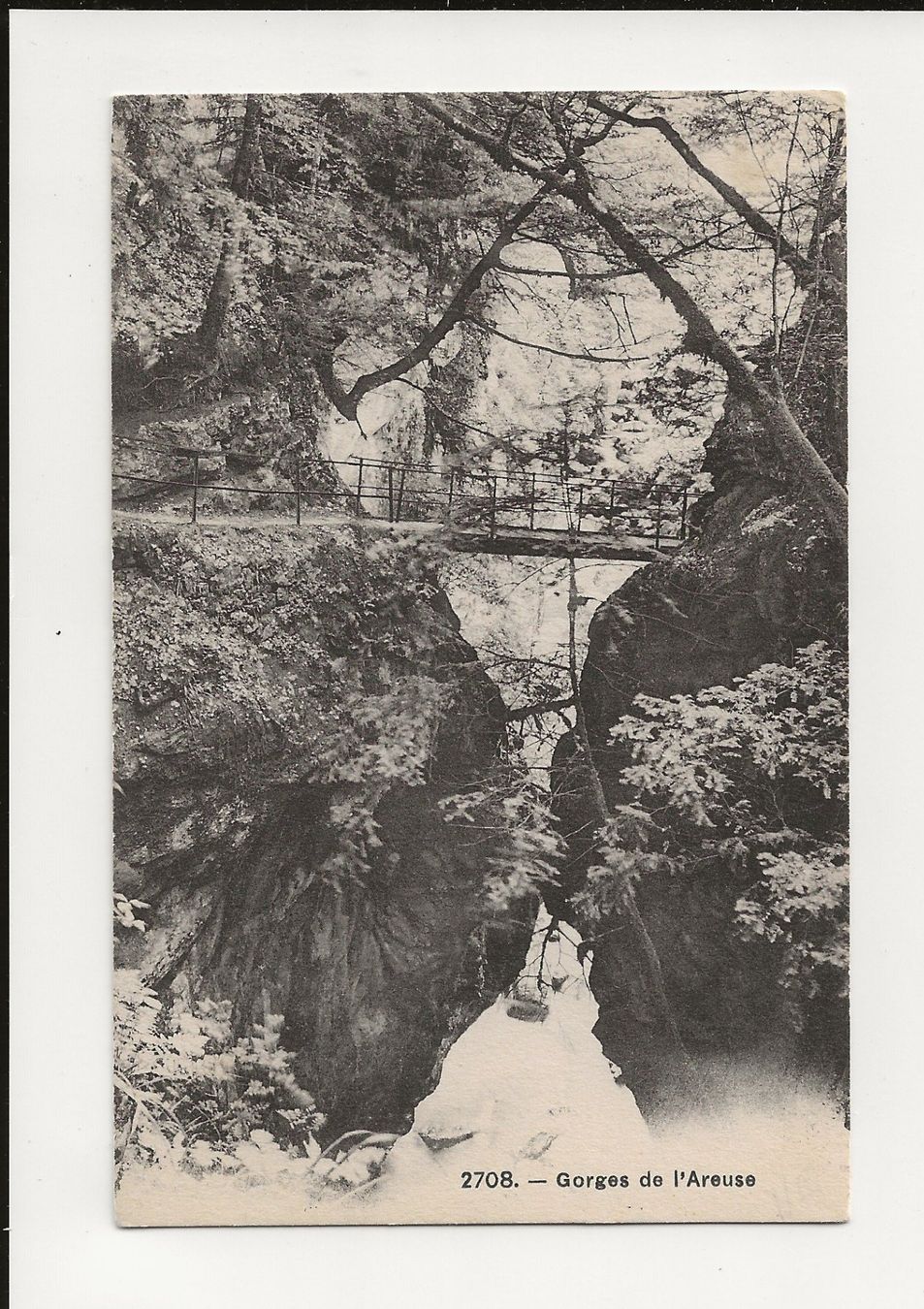Ansichtskarten: AK ca.1910 Gorges de l'Areuse – Gebraucht aus Greifensee von 315WDO