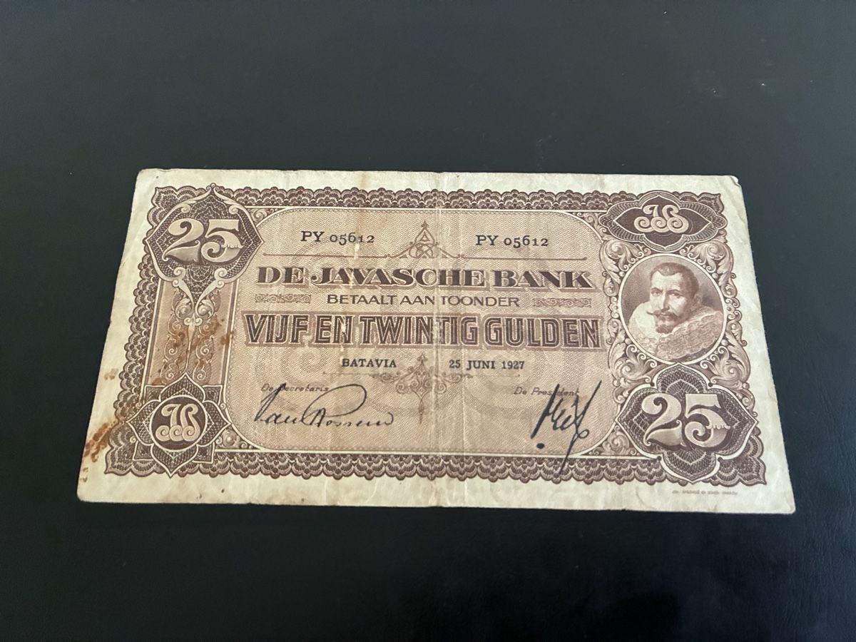 Banconote: 25 Gulden 1927 – Usato da Dällikon venduto da Woldbanknoten
