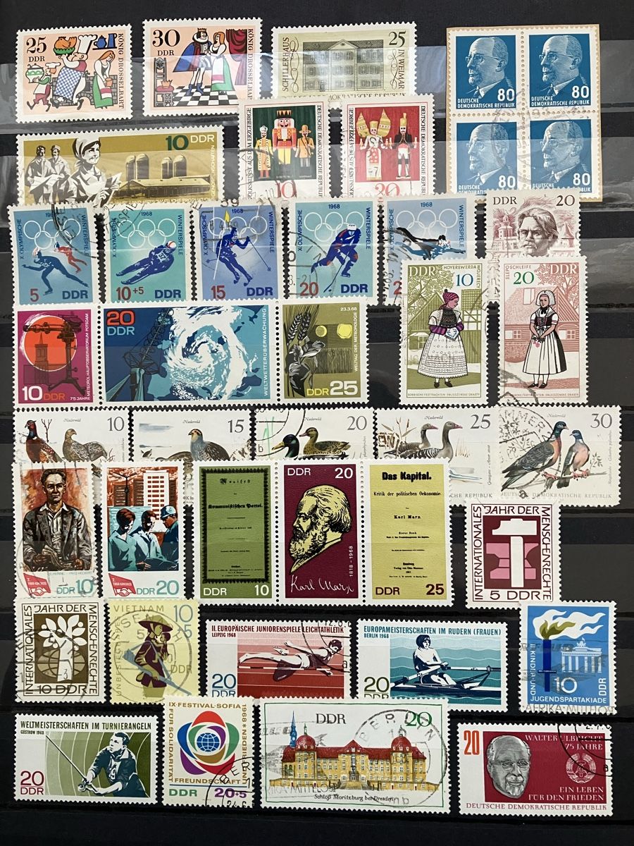 Tutti i francobolli: Deutschland DDR gest/postfr 6s 1966-70 – Usato da Cham venduto da Diablo1232 2