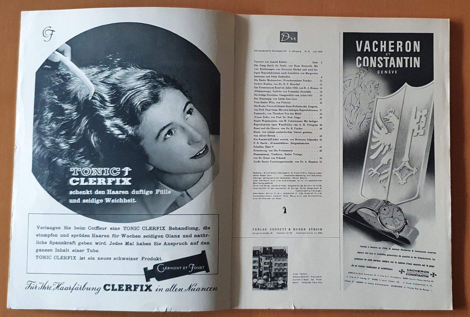 Zeitschriften & Magazine: Zeitschrift 1943 - Die Stadt Basel – Gebraucht aus Kreuzlingen von Rschweiz1 1