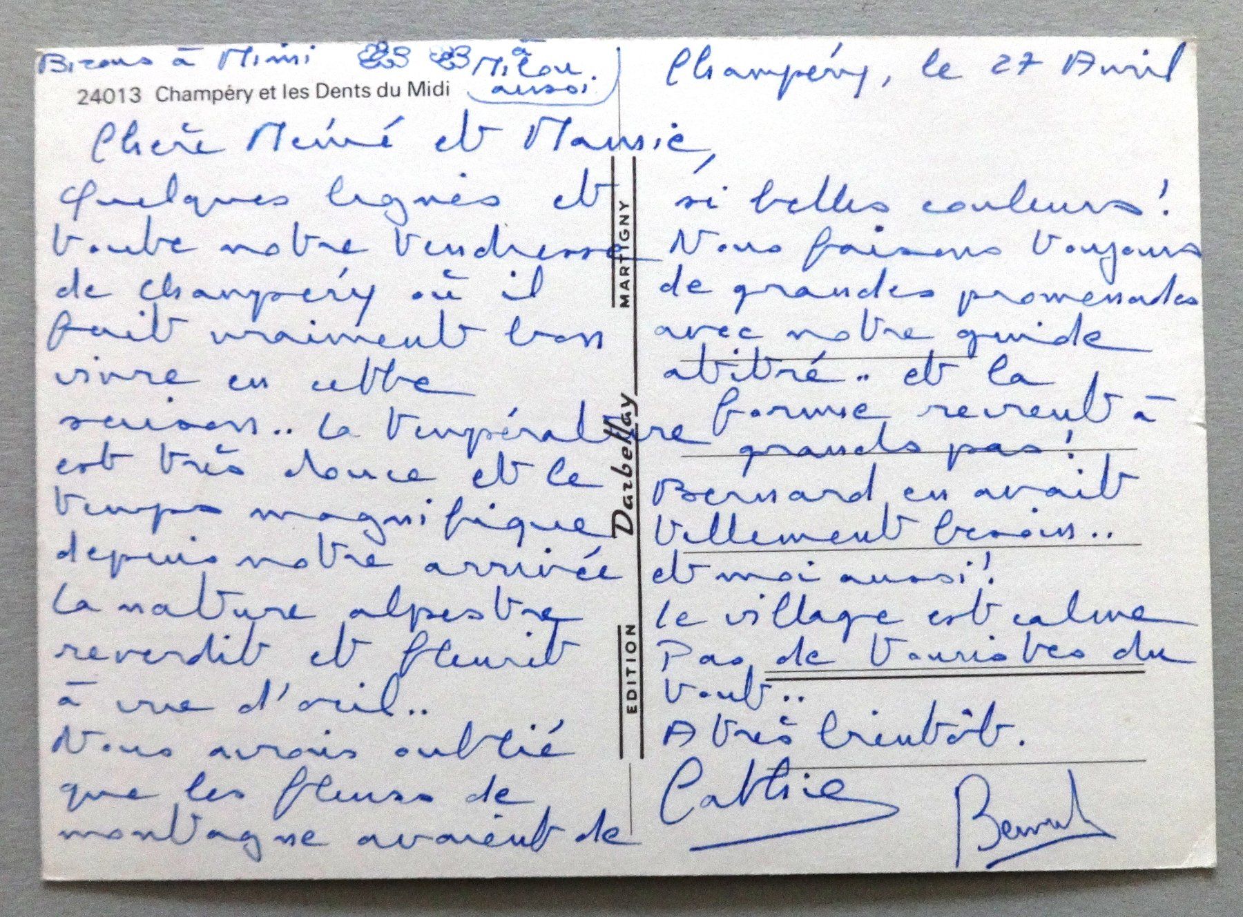 Cartes postales: Champéry et les Dents du Midi – D'occasion à Fétigny par Billy2miny 1