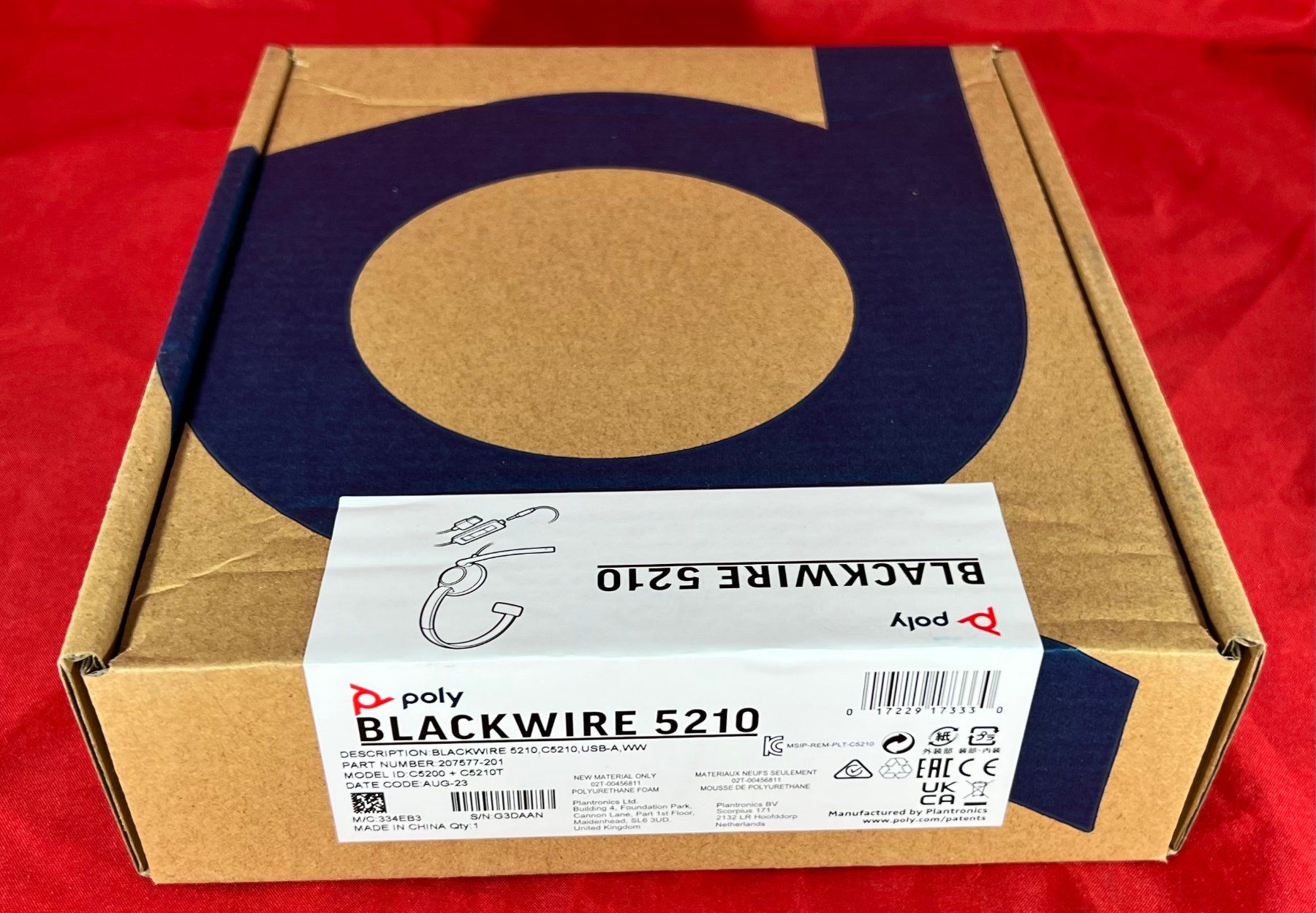 Cuffie: Casque : Poly Blackwire 5210 Filaire – Nuovo e nell'imballaggio originale da Biel/Bienne venduto da new-life 1
