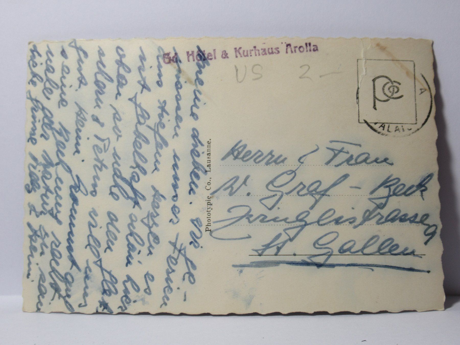 Cartoline postali: Arolla , Le Mont Collon – Usato da Grenchen venduto da Bluemchen1900 1
