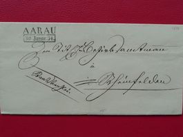 1834, sauberer Vorphila-Brief nach Rheinfelden, sehr sauber.