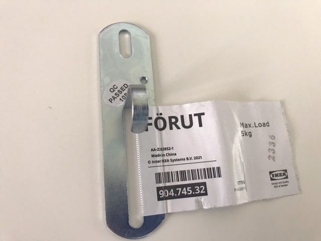 Ferramenta: Crochet pour suspension - IKEA FÖRUT – Nuovo (secondo la descrizione) da Lausanne venduto da opi_92cn 2