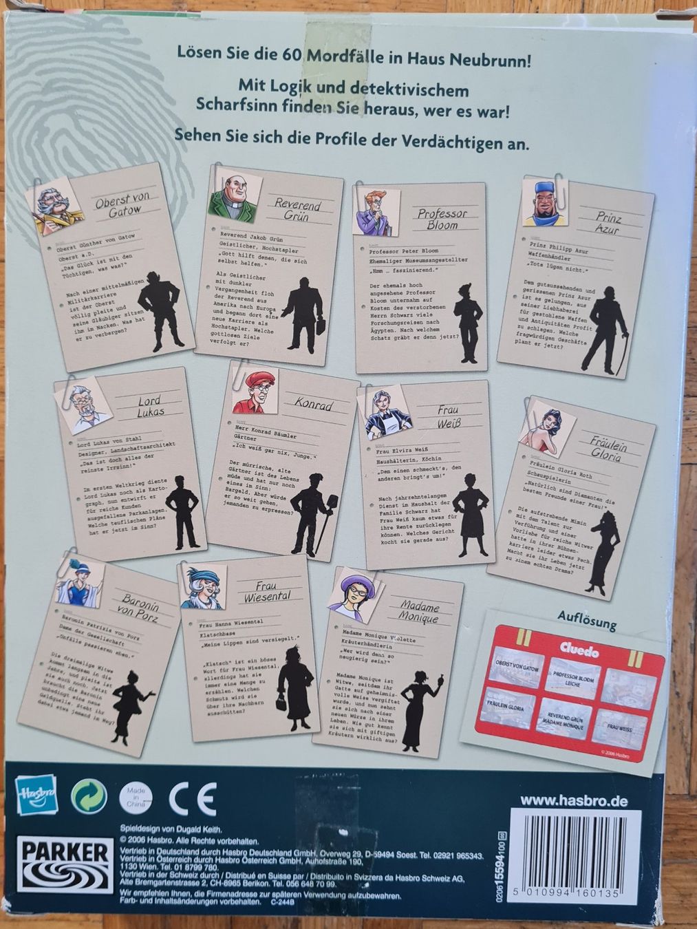 Giochi: Rätselspiel "Cluedo Rätselfälle" – Nuovo e nell'imballaggio originale da Zürich venduto da Desmond01 2