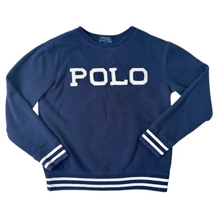 POLO RALPH LAUREN Kids Sweatshirt Navy Blue Jeans 10-12yo