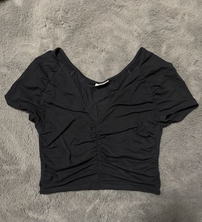 Noisy May Cropped Top, Black, Size S