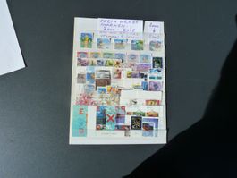 2000-2015: Freimarken Vollstempel ET auf 10 Einsteckkarten
