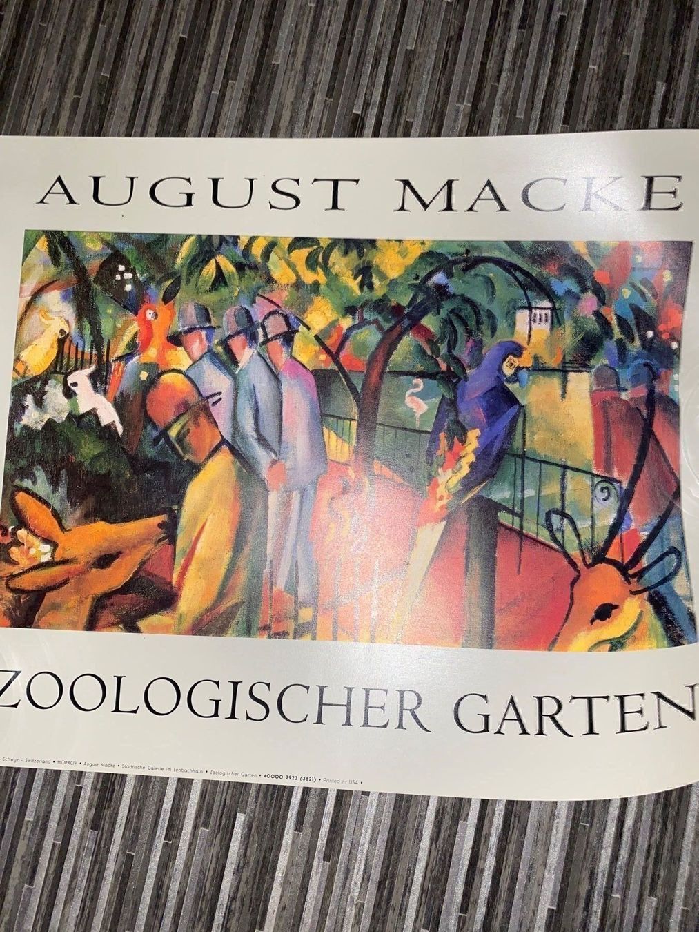 Foto & Immagini: Poster August Macke Zoologischer Garten – Usato da Dietlikon venduto da Ss11