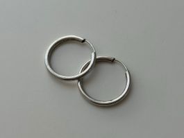 Silber 925 Kreolen 2 cm