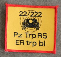 Pz Trp RS 22/222, École Blindés, Badge