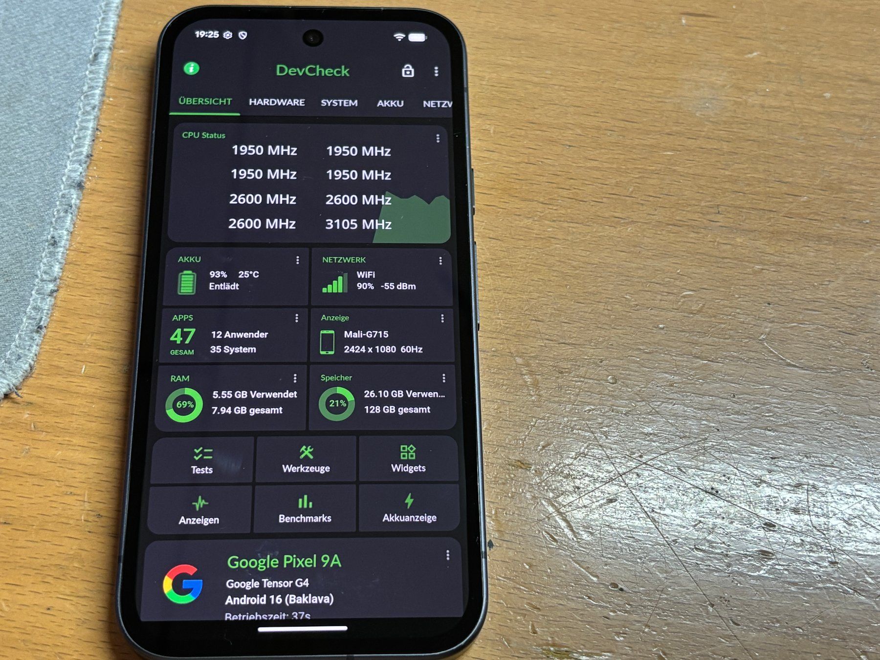 Google Handys / Smartphones: Google Pixel 9a 128Gb#14 – Gebraucht aus Au SG von bah_6f5w 4