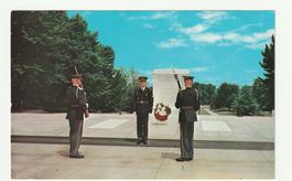Historische Postkarte USA, Arlington Tomb of Unknown Soldier