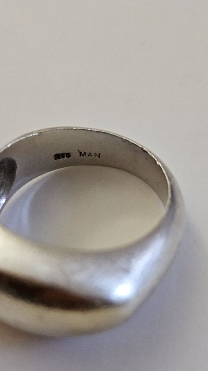 Bague Chevalière Argent 925 - Sertie Micro Pavage De Brillants CZ, Neuve Sans Emballage