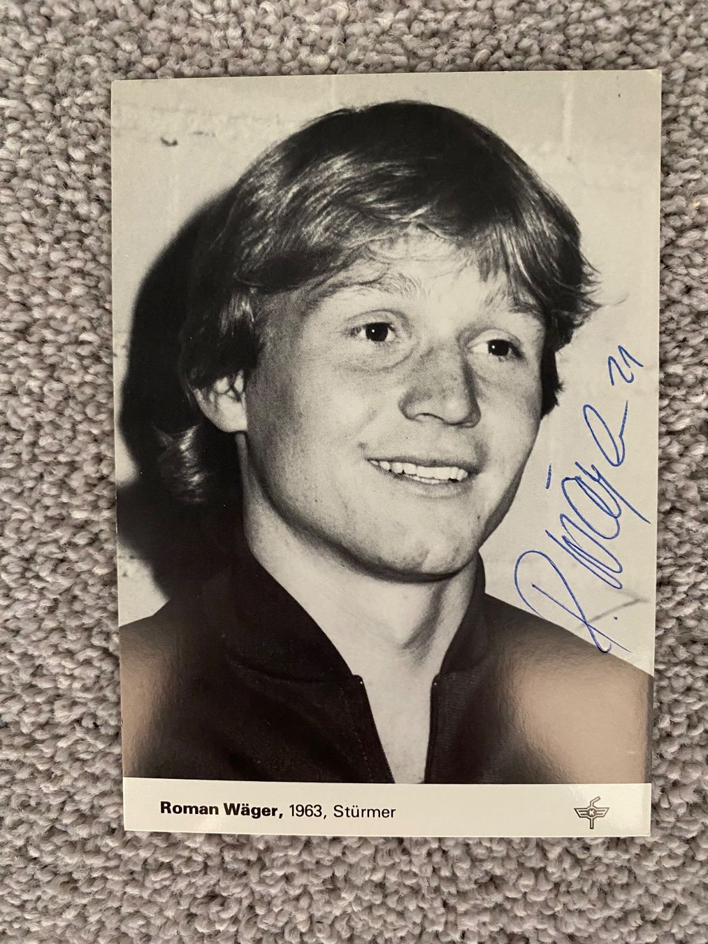 Autografi: Autogrammkarte Roman Wäger – Usato da Mörel venduto da tim_w9py