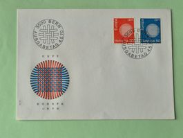 1. Tagesbrief Europamarken gestempelt Ausgabetag 4.5.70