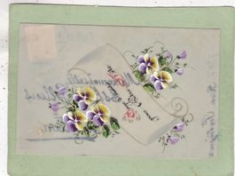 Kitsch Blumen durchsichtig 1910