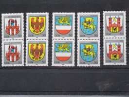 DDR 1985 Stadtwappen III  2er **