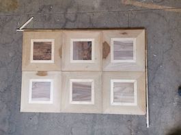 Exklusives Kassettenparkett Eiche mit Nussbaum  ca. 14 m² 