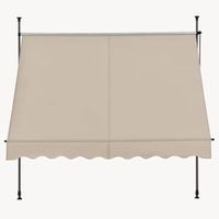 Klemmmarkise beige ausziehbar