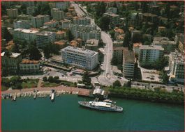 LUGANO Europa Grand Hotel au Lac - Flugaufnahme Swissair
