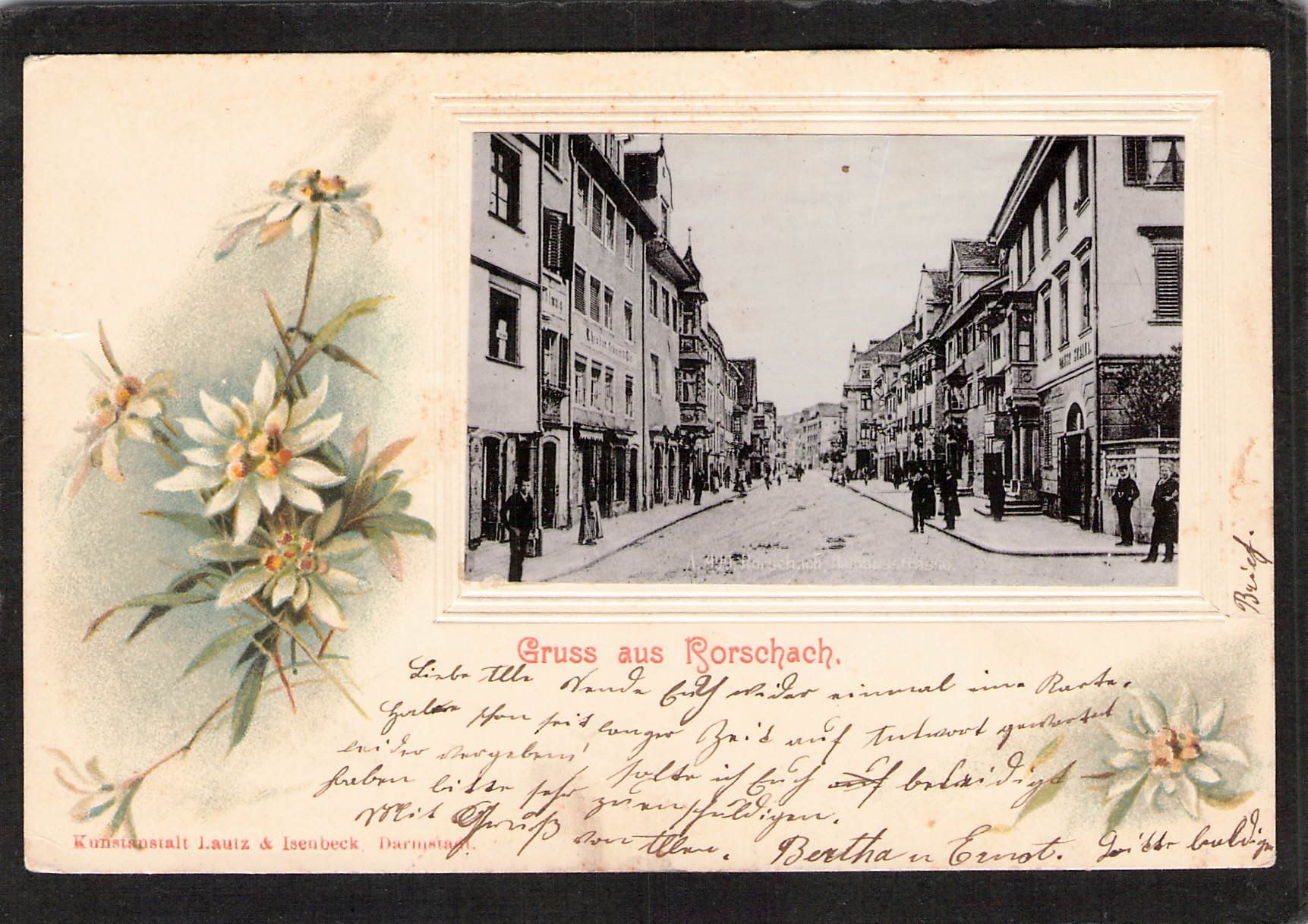 Cartoline postali: Rorschach  SG ,   gel. 1902 – Usato da Reichenburg venduto da ibiza18