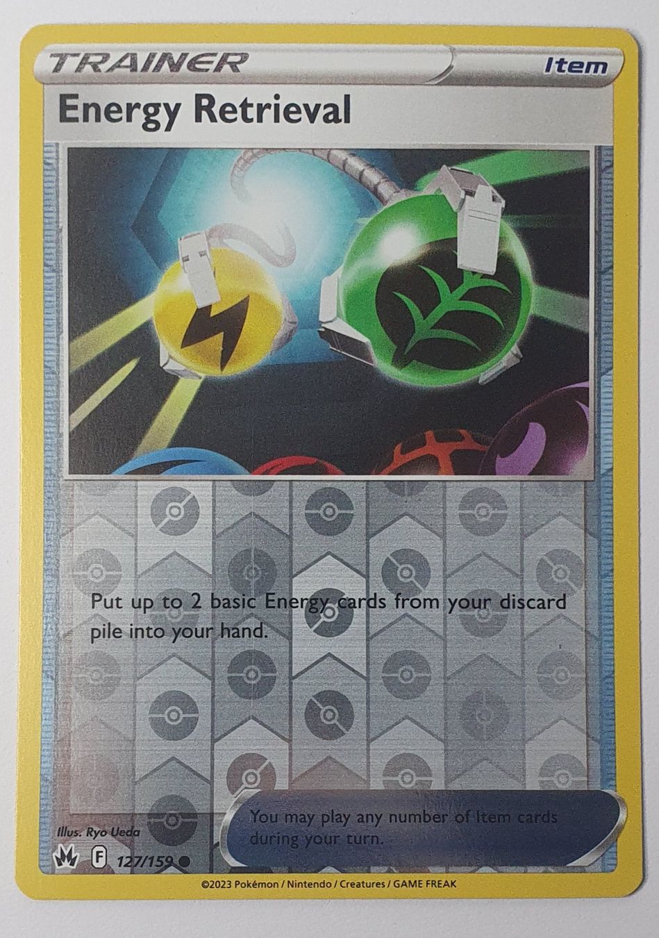 Pokémon Carte collezionabili: Energy Retrieval - Crown Zenith 127/159 - Reverse Holo – Nuovo (secondo la descrizione) da Gross venduto da ArcanaGameshop