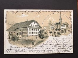 Postkarte Richental Gasthaus z. Lamm 1903 Litho (P390)