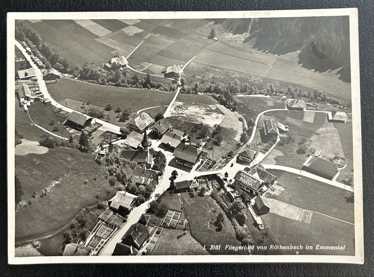 Cartoline postali: Fliegerpostkarte Röthenbach i.E – Usato da Horw venduto da Tellbub
