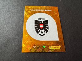 Panini FIFA Fussball WM 2026 Sticker Wappen Österreich AUT 1