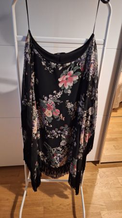 Robe kimono avec franges - Jane Norman- S- jamais portée