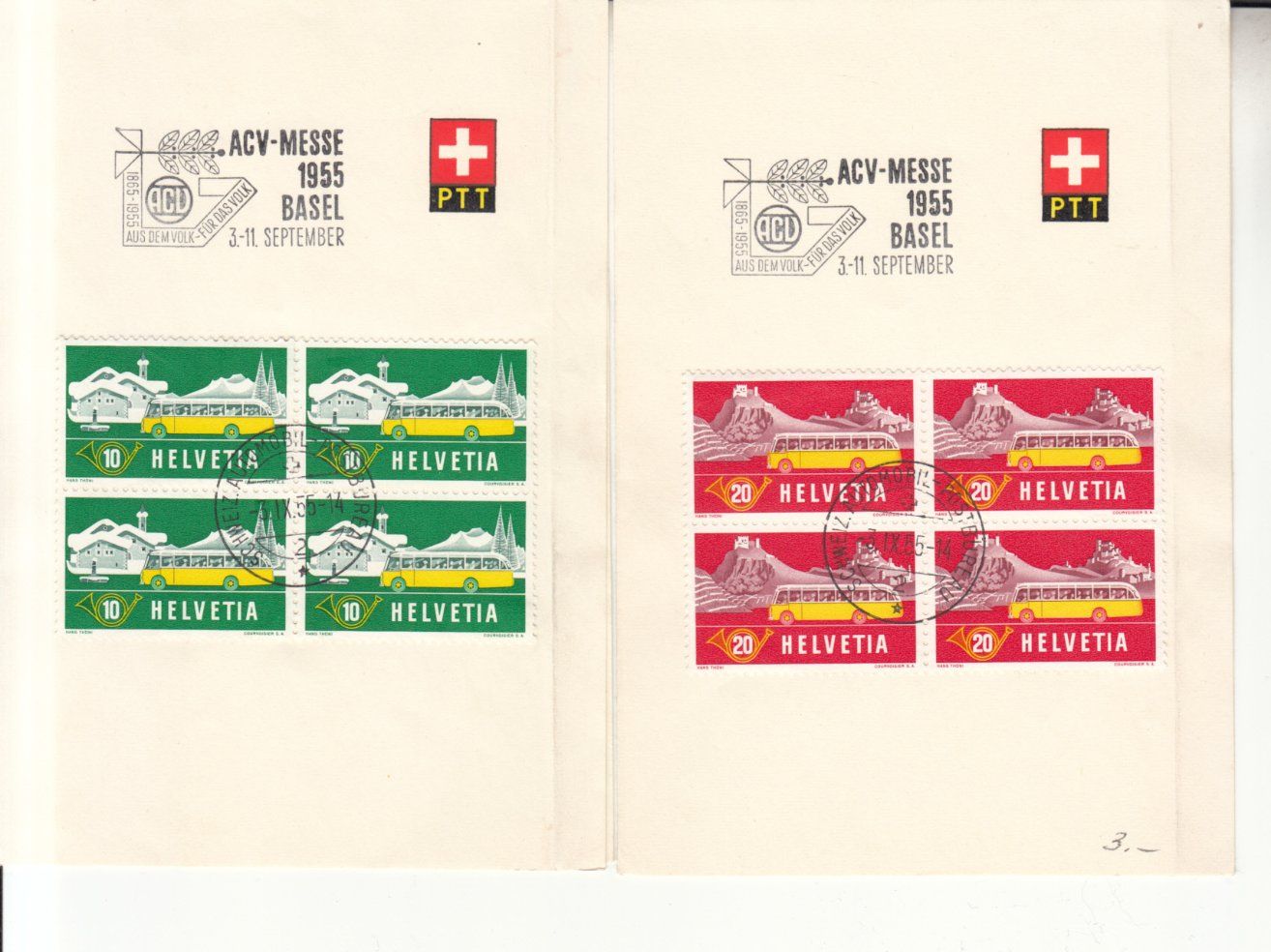 Tutti i francobolli: Sonderstempel A. 706 ACV-Messe Basel 1955 – Usato da Bürglen TG venduto da StampGraf