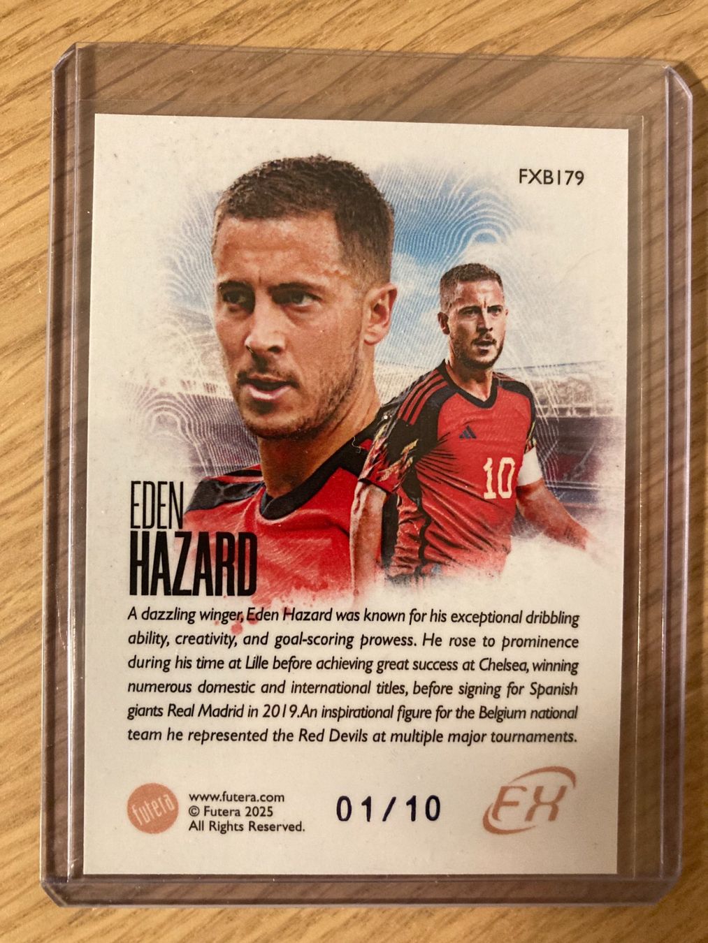 Carte collezionabili: Futera FX 2025 - Eden Hazard /10 – Usato da La Tour-de-Peilz venduto da Tyalos_Cards 1