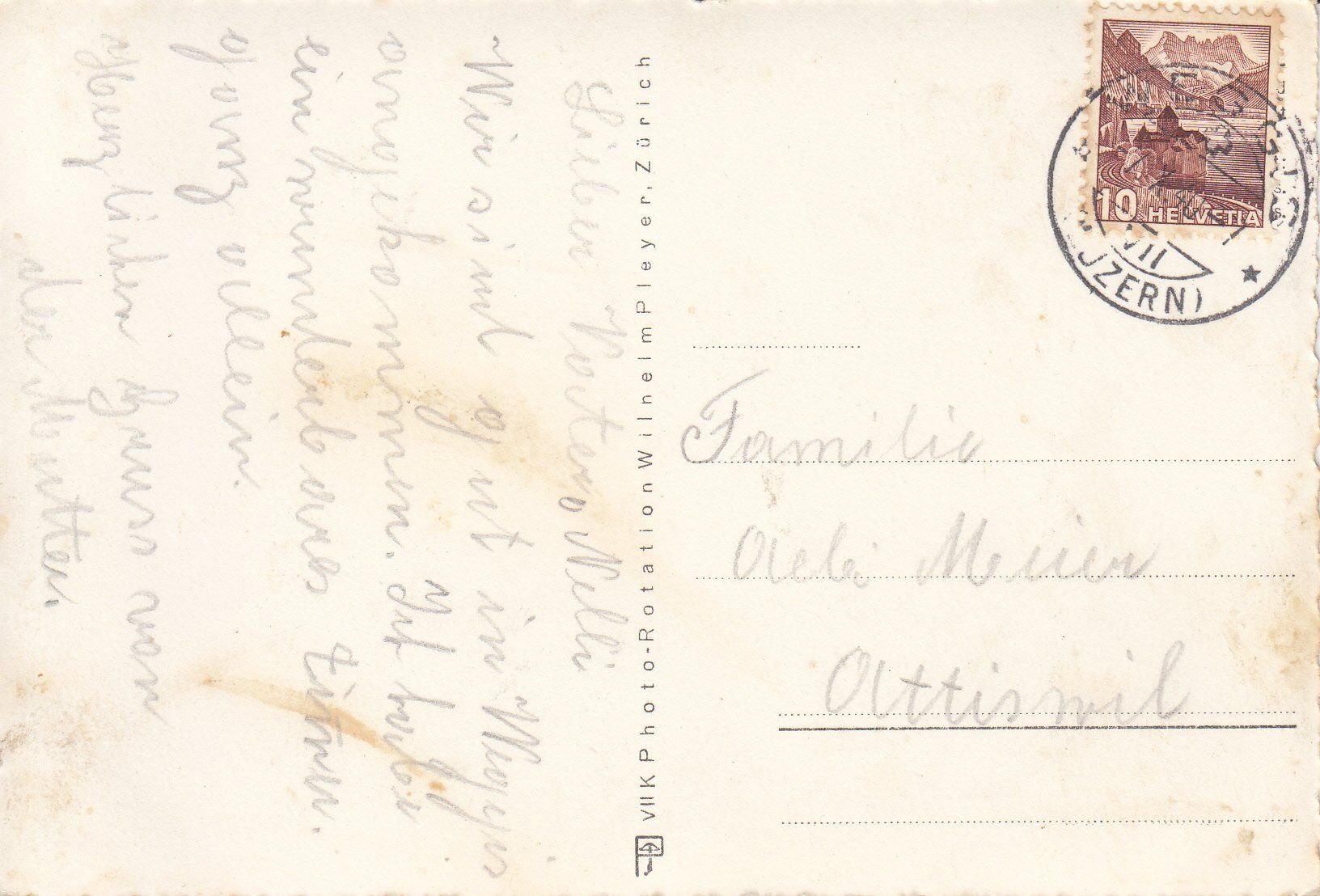 Ansichtskarten: Weggis Ferienheim V.S.K. 1940 – Gebraucht aus Bürglen TG von StampGraf 1