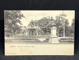 Genève. Fontaine du Jardin Anglais