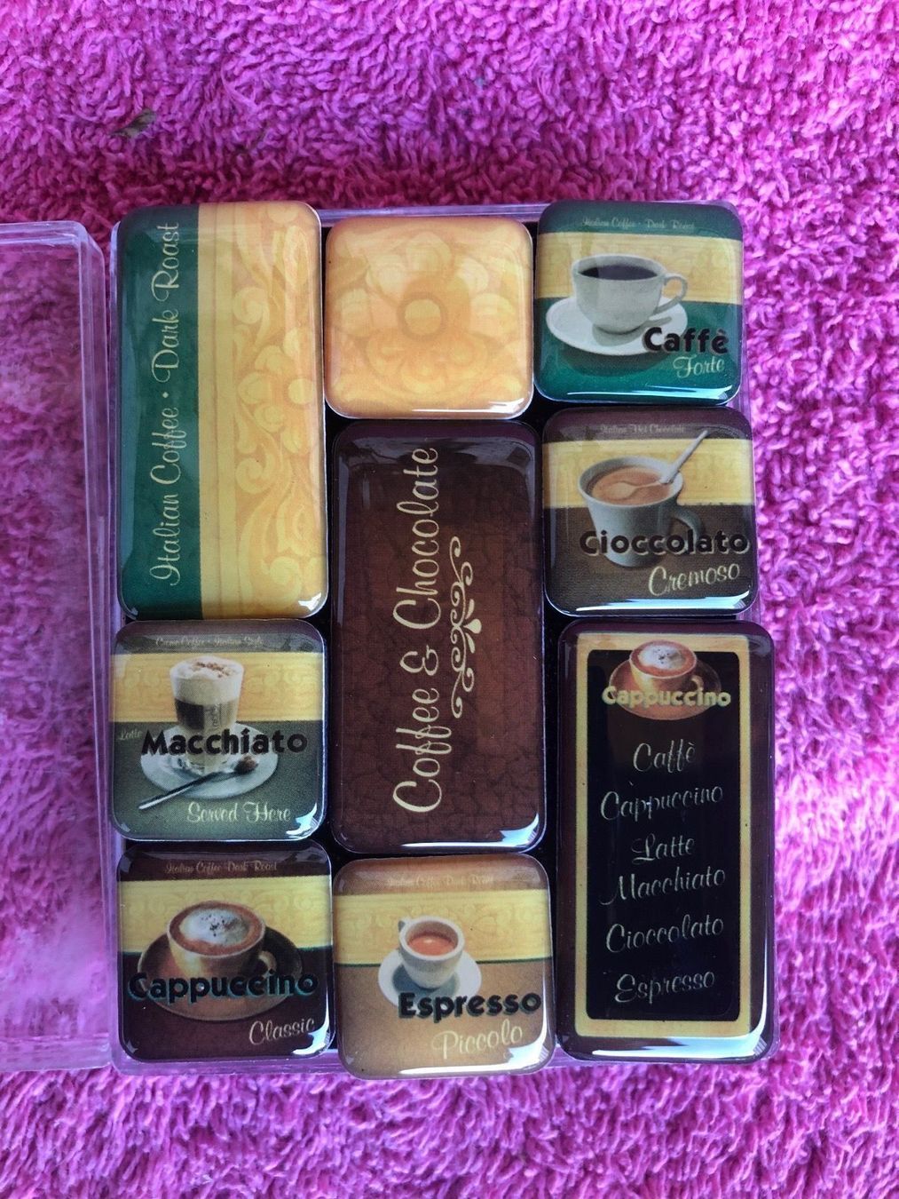 Calamite: Coffee chocolate kaffee magnetset – Nuovo (secondo la descrizione) da Reinach AG venduto da rares75