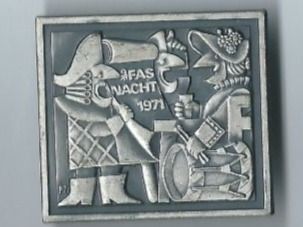 Basler Plaquettes & Badges: Fasnachtsplakette Basel, "Blaggedde" 1971 (Silber) – D'occasion à Zürich par t24_de