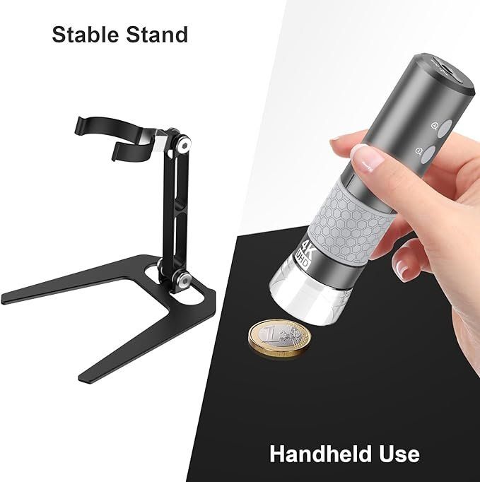 Mikroskopie: WiFi USB Digital Microscope Wireless Endoscope 4K 50-1000x – Neu und originalverpackt aus Basel von EchoPeak 5